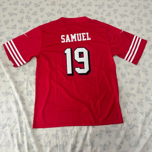 NFL San Francisco 49ers Deebo Samuel #19 Scarlet Player Jersey - Picture 2 of 8